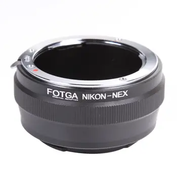FOTGA Objektīva Adaptera Gredzens Nikon AI Objektīvs Sony E-Mount NEX-7 6 5N A7 A7S A7R II A6500 A6300 Kamera