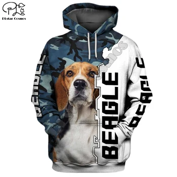 Jauns Vīriešu Smieklīgi suņi, Bīgls 3d drukas hoodies rudens garām piedurknēm Krekli sieviešu džemperis tracksuit hoody pavasara outwear