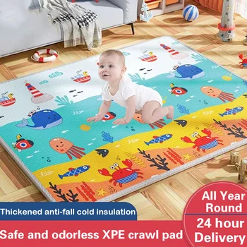 1cm/0,5 cm Sabiezēt XPE Bērnu, Spēlēt Mat Rotaļlietas Bērniem Paklājs Visu Playmat Jaunattīstības Mat Istabu Lien Pad Bērnu Drošības Paklāju Dāvanu