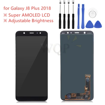 Samsung Galaxy J8 Plus 2018 LCD Displejs, Touch Screen Digitizer Samsung Galaxy J8 Plus J805 LCD Displejs Remonta Daļas