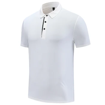 Golfa Valkāt Biznesa Polo Vīriešu T-Krekls Ar Īsām Piedurknēm Apkakli Vīriešu Elpojošs Krekls Sportam Fitnesa Streetwear Āra Modes Tee