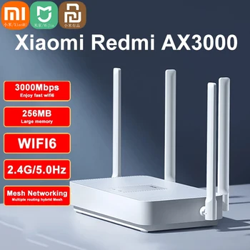Xiaomi Redmi Mi Maršrutētāju AX3000 Wifi 6 Sieta Gigabit 2.4G5.0GHz Dual-Band Wireless Dual-core Wifi Repeater 256M Atmiņa Mājas Amplifi