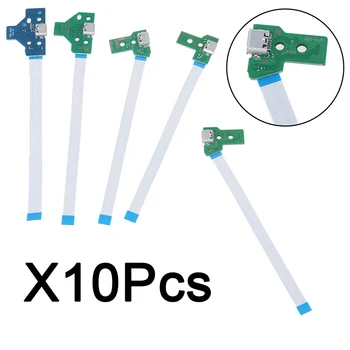 10Pcs USB Ports Uzlādes Ligzda plates Par 12Pin JDS 011 030 040 055 14Pin 001 Savienotājs PS4 Kontrolieris Dual Replaceme