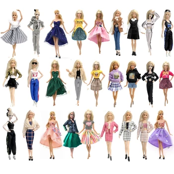 Jauno Modes Kleita Apģērbs Gadījuma Valkāt Kreklu Puse Svārki Princese Apģērbs Barbie Lelle Piederumi DIY Namiņš Rotaļlietas JJ