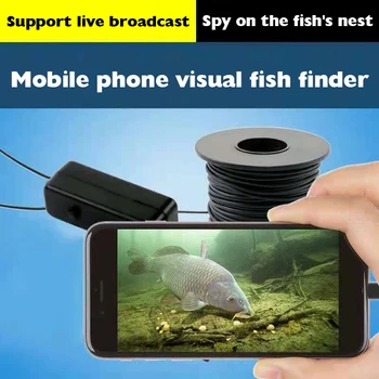 Zvejas kameras IP67 waterproof 8LEDs izgaismotas HD vizuālo zvejas ierīces video foto endoskopu kameras usb c fish finder kamera