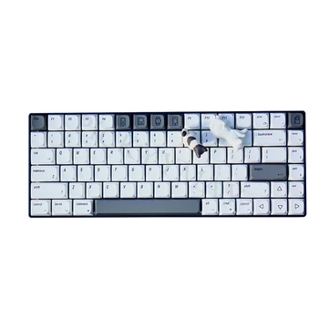 127 Atslēgas PBT Mac Keycap KRĀSU-SUB XDA Profilu Personalizētu Minimālisma Baltu XDA Keycaps Komerciāla Mehāniskā Tastatūra