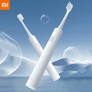 Xiaomi Mijia Sonic Elektriskās zobu Suka T301 Bezvadu Uzlādējamais Dziļi Tīru IPX8 Ūdensizturīgs Balināšanas Elektroniskās Zobu Birstes