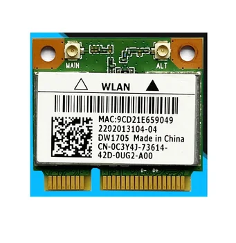 WIFI Modulis Atheros QCWB335 802.11 B/g/n, Bluetooth 4.0 Pusi PCI-E Bezvadu Tīkla Karte, Paredzēta Dell DW1705 KN-0C3Y4J