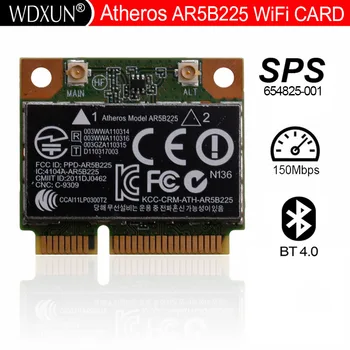 Atheros AR9485 AR5B225 Pusi Mini PCIe Bezvadu 300M+BT4.0 Karti 654825-001 655795-001 HP CQ43 CQ58 DV4 DV6 DV7 G4, G6 G7