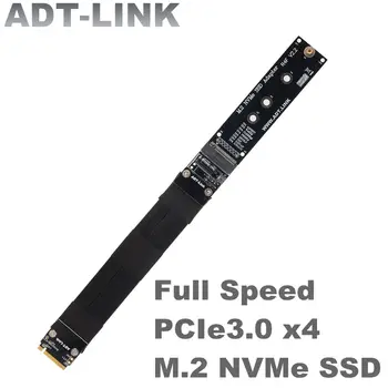 M. 2 NVMe Ultra SSD pagarinātāja Vads Cietā Diska Stāvvadu Kartes M. 2 PCI-Express 3.0 X4 PCIE Stāvvadu Pilnu Ātrumu 32G/bps M Taustiņu Extender