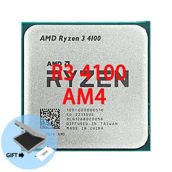 AMD R-yzen 3 4100 R3 4100 3.8 GHz 4-Kodolu 8-Diegu CPU Procesors 7NM L3=8M 100-000000510 Ligzda AM4 Nav Ventilatora, ko Izmanto