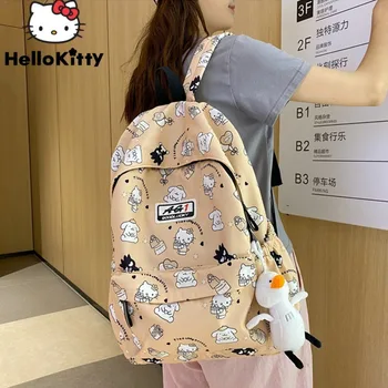Sanrio Kawaii Hello Kitty Mugursoma Cartoon Y2k Salda Meitene, Kas Korejiešu Stilā, Liela Jauda, Schoolbag Sievietēm Jaunā Modes Commute Bag