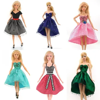 Modes Roku darbs Skaista Princese Kleitas, Ziedu Raksts, Svārki, Apģērbu 1/6 Lelle Drēbes par Barbie Lelle 30cm Aksesuāri, Rotaļlietas