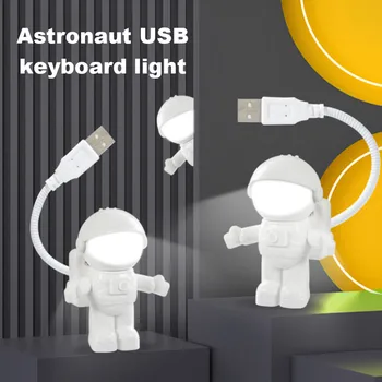 Astronauts USB Nakts Gaisma Spaceman USB LED Gaismas Regulēšana Nakts Gaisma Sīkrīkus par Datoru PC Lampas Jaunums Spaceman Usb Lampas