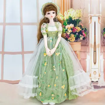 Jaunu 60cm Bjd Lelles Pilns Komplekts 1/3 Princešu Svārki Multi-kopīgas Modes Stilu, Izsmalcinātu Lelle Meitene Rotaļlietas Diy Saģērbt Dzimšanas dienas Dāvana