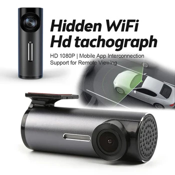 360 Grādu Wifi Automašīnas DVR HD 1080P Dash Cam Auto Reģistratoru, Video DashCam 24H Autostāvvieta Monitors Black Box Automašīnas Kameras Vadītāja Ieraksti