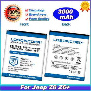 LOSONCOER 2500mAh JBK-001 Akumulators Jeep Z6 Z6+ IP68 Ūdensnecaurlaidīga Izturīgs Telefons Android 4.0 Collu Baterijas ~Noliktavā