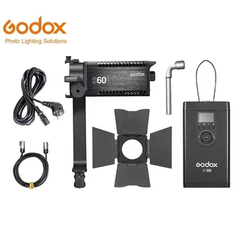 Godox S60 60W Video Uzmanība, ņemot vērā Dubultās Barošanas 5600K CRI96 Bowen Mount ar L Turētājs APP/DMX Kontrole Fotogrāfija