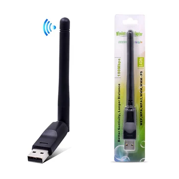 USB WiFi Adapteri 150Mbps Bezvadu Tīkla Karti 2.4 GHz Antenu, USB 802.11 n/g/b Ethernet LAN, Wi-Fi Uztvērējs Dongle for PC Klēpjdators