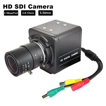 Rūpniecības Full HD-SDI 2.0 Megapikseļu 1080P 5-50mm 2.8-12mm Manuāli Tālummaiņa Varifocal Objektīvs CCTV Drošības Lodziņā SDI Kameru Ar OSD Cabl