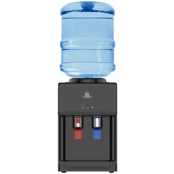 Premium Top Iekraušanas Countertop Ūdens Maisītājs, Karstā Un Aukstā Ūdens Temperatūra - Melna