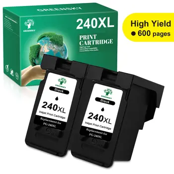 2X Black Printeri PIXMA PG-240XL Tintes Kārtridži Canon MX452 MX459 MX470 MX472