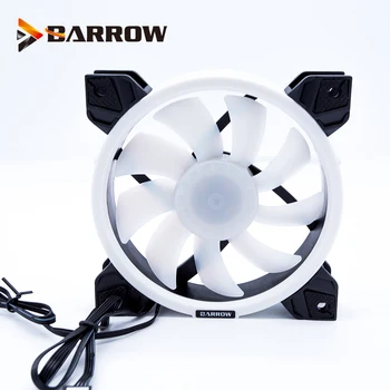 Barrow PWM Fan Izmērs 120*120mm Ventilatoru izmantot Radiatoru Datora korpusu ar Aurora RGB Gaismas 4PIN Ventilators 5V RGB 3PIN Atbalstu AURA