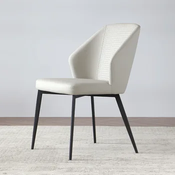 Minimālisma Dizains, Ēdamistabas Krēsli Eiropas Luksusa Metāla Modes Krēslu Relaksējošu Atzveltne Polsterēti Silla Comedor Mājas Mēbeles