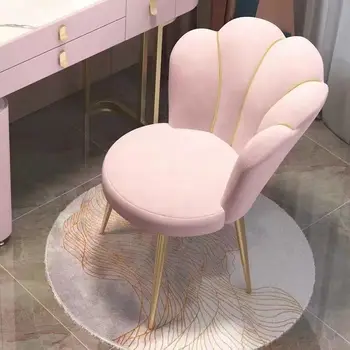 1GB Ziemeļvalstu Mērci Krēsls Samts Mājas Modernās viesistabas Krēslā Ar Atzveltni Ēdamistabas Krēsli Guļamistabas Mēbeles Izkārnījumos WRXYH