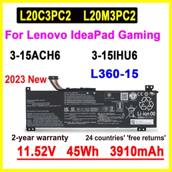 Jauno Klēpjdatoru Baterijas L20C3PC2 L20M3PC2 Lenovo Ideapad Spēļu 3 15ACH6 15IHU6 82K1 82K2 L20L3PC2 L20D3PC2 11.52 V 45WH