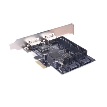 SATA IDE, PCI E Adapteris Karte PCI E SATA 2.0 + IDE ESATA X2 Combo Adapter Converter RAID Kontrolieris Karti