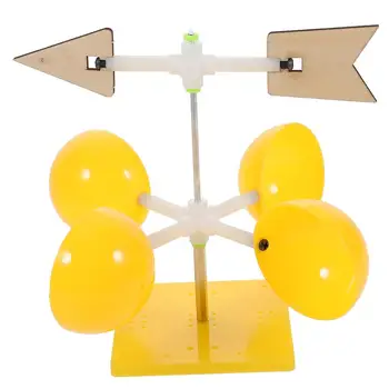 Laika Vēja Lāpstiņu Zinātnes Bērnu Rotaļlietu Komplektu, Rotaļlietas Stacijas Diy Modelis Lāpstiņas Montāža Weathervane Indikators Izglītības Vējdzirnavas Rīki