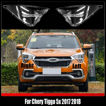 Auto Priekšējo Lukturu Vāciņu, Objektīva Stikla Lukturi, Caurspīdīga Lampshad Lampas Korpusa Maskas Chery Tiggo 5x 2017 2018
