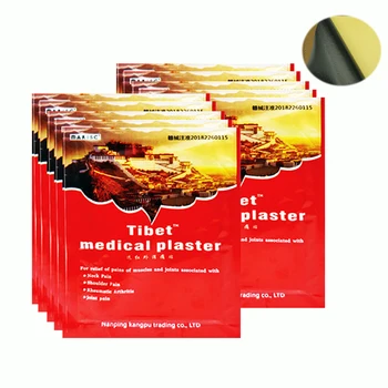 80pcs Ķīnas Tibetas Medicīnas Sāpes Mazinošs Plāksteris Karstā Ģipša Apstrādes Muskuļu Atpakaļ Ceļa Locītavu Sāpes Veselības Aprūpes Uzlīmes