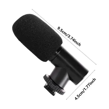 Mini Mikrofons 3.5 mm Video Kameru, Mikrofonu Konferences Live Mikrofons Tālruņa Kameru Universālā VLOG Šaušanas Video Mikrofons