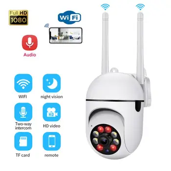 2.4 WiFi IP Kameras 4X Tālummaiņas Āra Novērošanas Kameru Krāsa Nakts Redzamības Cilvēka Atklāšanas Drošības CCTV Kameras Baby Monitor