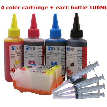 Uzpilde tintes komplekts HP 364 XL Uzpildāmas tintes kārtridži HP B110e B111a B109a B109d B109f B109n B209a/B209c printeri, krāsu tintes