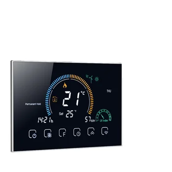 ℃/ ℉ Ieslēdzamas Wi-Fi Smart Programmējams Termostats Balss APP Kontroles Backlight LCD displejs/ Ūdens / Gāzes Apkures Katlu Thermoregulator