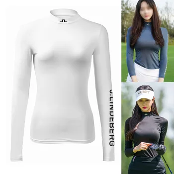 Vasaras Ledus Zīda Golfa Apģērbu, Sieviešu T-Krekls Saules Gaismas Atdzist Un Ērts Āra Sporta Augstas Kvalitātes Stiept Augšā