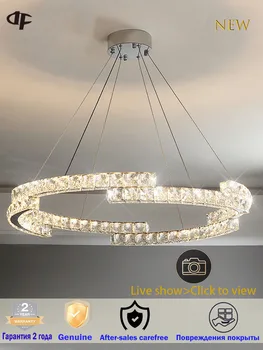 Luksusa kristāla lustra,dzīvojamā istaba LED pendant gaismas ,guļamistaba, ēdamistaba griestu kristāla kulons lampas 3000k-6000k gaismas