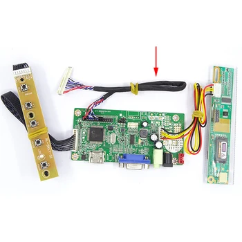 Saderīgs Komplekts 58C Kontrolieris Valdes vadītāja karte, VGA HDMI ir Savietojams Ekrāna Paneli Ekrāna monitora DIY LVDS