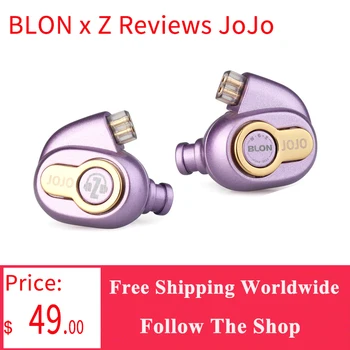 BLON x Z Atsauksmes JoJo 10mm Dinamisku Vadītāja In-Ear Monitor HiFi Austiņas ar Noņemamu Kabeli Audiophile Mūziķis