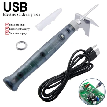 1set 5V USB lodāmurs Professional Elektriskā Apkure Instrumenti Pārtaisīšanu Ar Indikatoru Rīkoties ar Metināšanas Pistoli Remonts