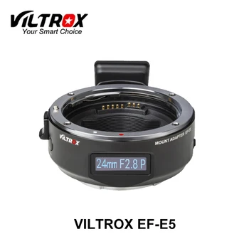 Viltrox EF-E5 Autofokusu, Smart Objektīva Adapteris OLED Displeju Pilna Kadra Piemērots Canon EOS EF, EF-S Objektīvs Sony E-Mount Kameru