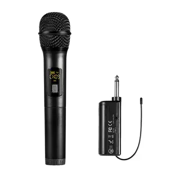 Bezvadu Rokas Mikrofons UHF Mikrofons, Metāla Mikrofons Ar Lielisku Skaņas Kvalitāti Rokas MIKROFONS Priekš Karaoke Dziedāšanas Grupa
