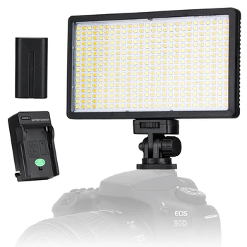 8 Collu LED Video Gaismu Uzlādējams Lukturi-Kameras Fotogrāfija Light Bi-Color 3200-5600K DSLR Youtube Studio Live Tiktok