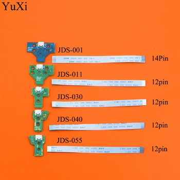 YuXi Par PS4 Kontrolieris, USB Ports Uzlādes Ligzda Valdes lādētāju valde ar maināma lente kabeļu 12Pin JDS 011 JDS-030 JDS-040 055