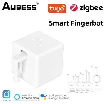 Tuya Zigbee Fingerbot Plus Smart Switch Pogu Smart Dzīves APP Tālvadības pults Darbojas ar Alexa, Google Home Alise Smart Home