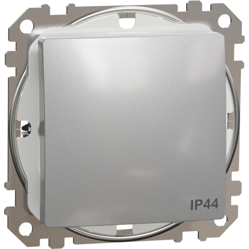 Schneider Electrics 1 pola slēdzis z/a (meh.) alumīnijs IP44 SEDNA Design