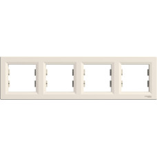 Schneider Electrics Rāmis 4-v horizontāls bēšs Asfora